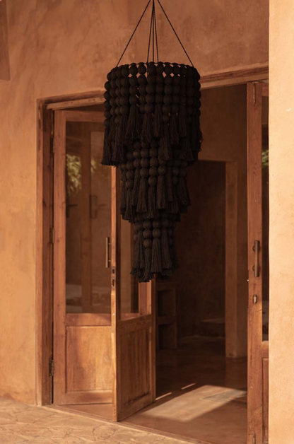 THE NOMAD COTTON CHANDELIER - Black XL