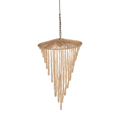 THE WOODEN BEAD CHANDELIER - Natural L