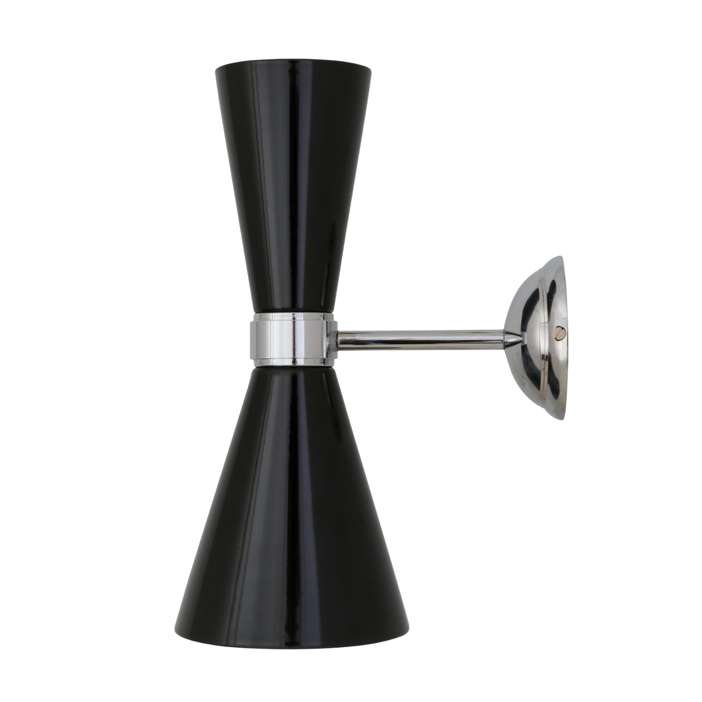 CAIRO - Mid-Century Double Cone Chrome Wall Light