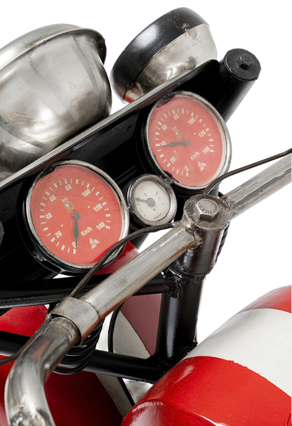 BAR MOTORBIKE - Vintage Röd, 208x99cm