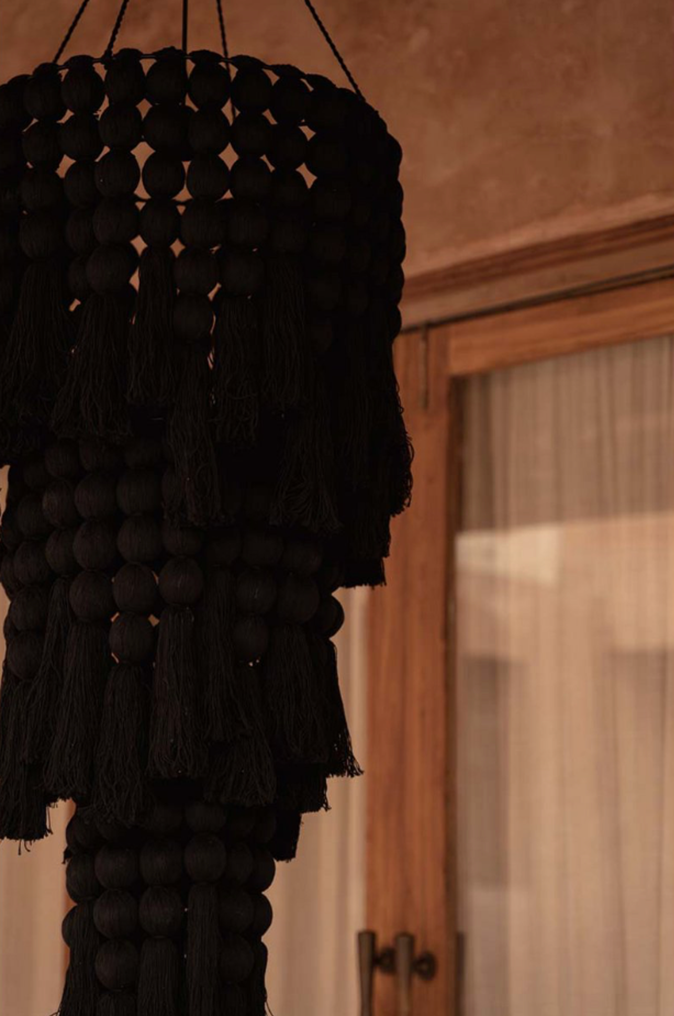THE NOMAD COTTON CHANDELIER - Black XL