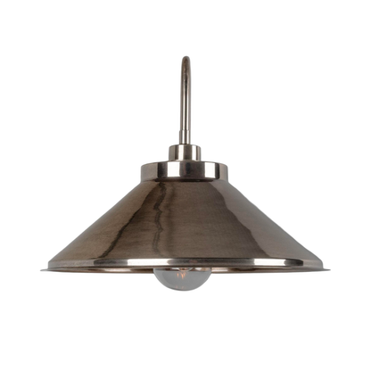 NERISSA -  Brass Swan Neck Wall Light 37.5cm IP65