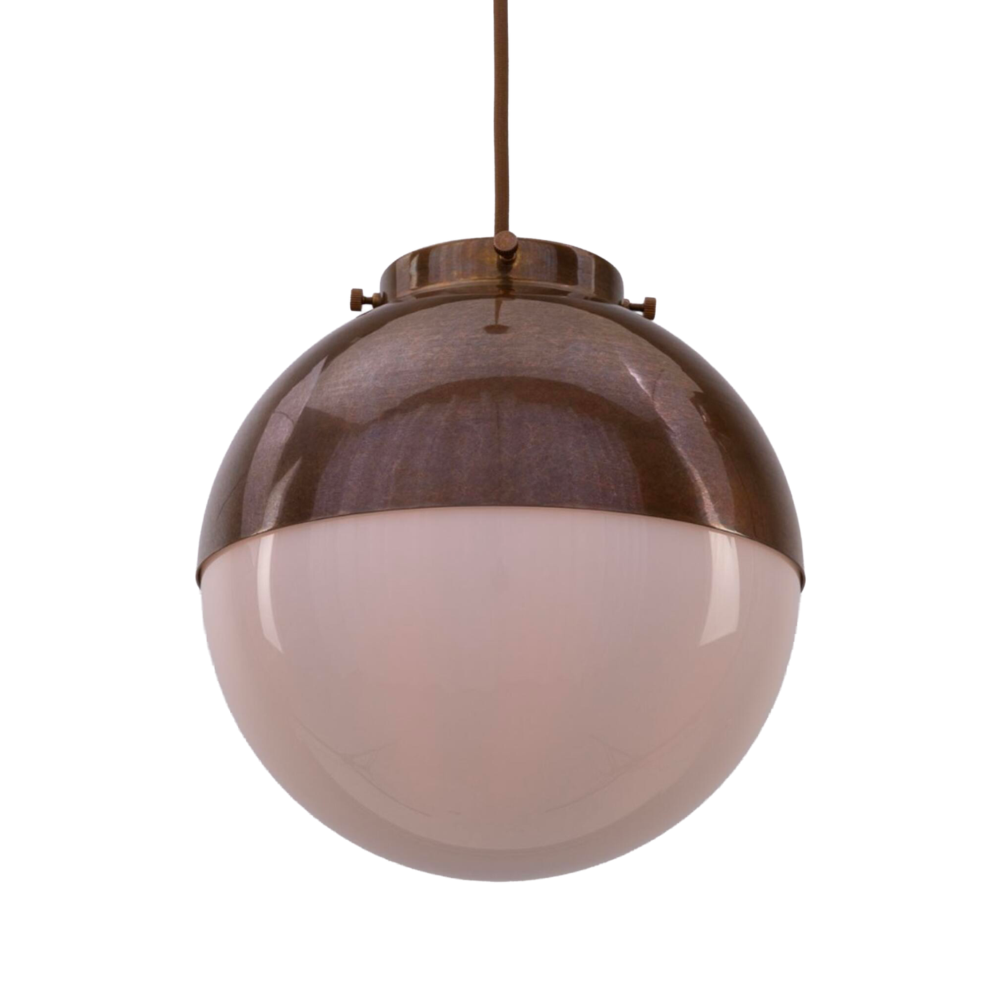 FLORENCE - Brass and Glass Globe Pendant Light