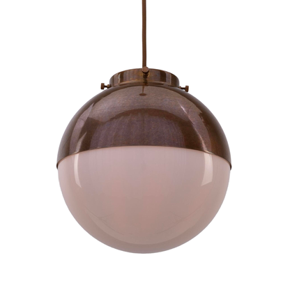 FLORENCE - Brass and Glass Globe Pendant Light
