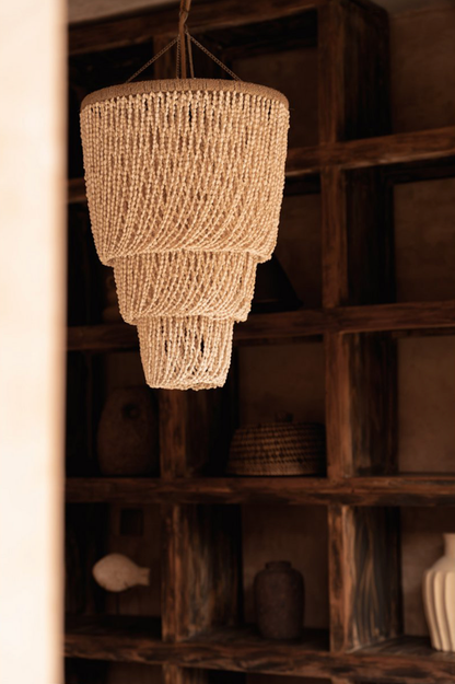 THE LAGOON SHELL CHANDELIER - Natural M