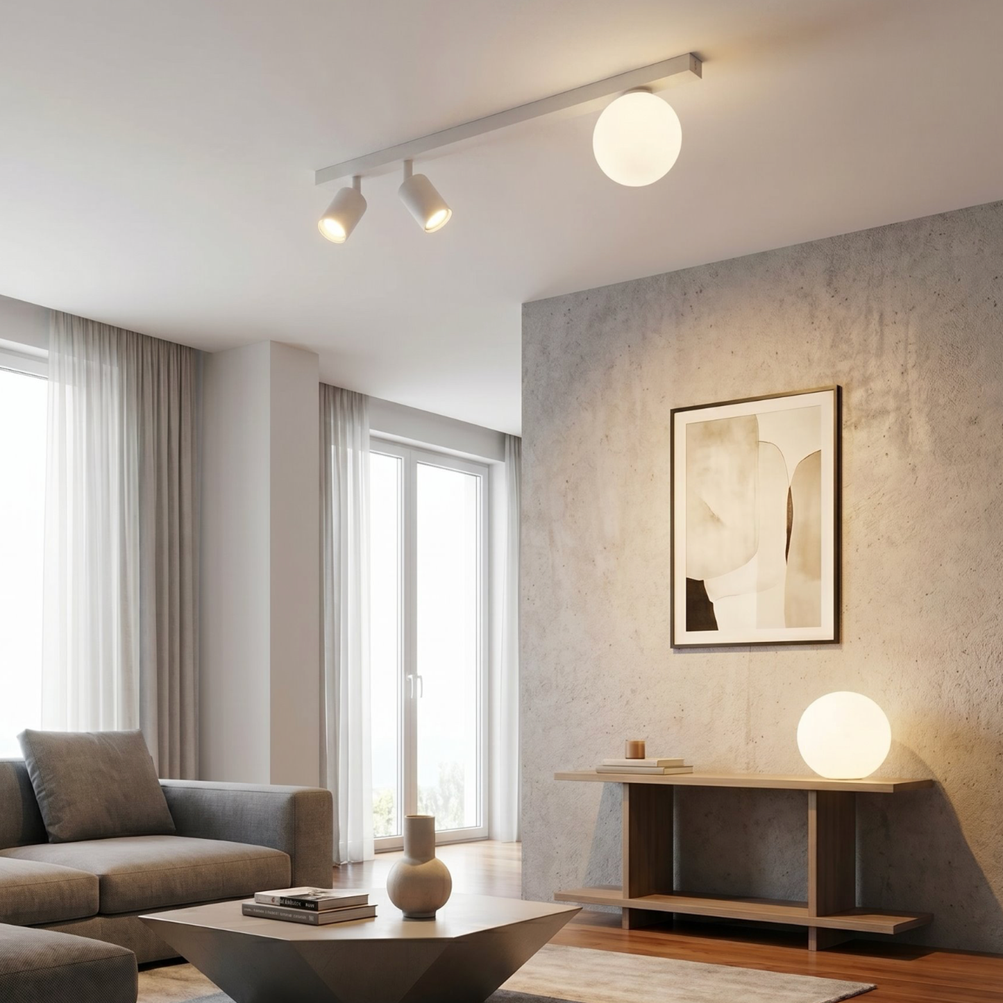 BASTER 3 - Spotlights med glob