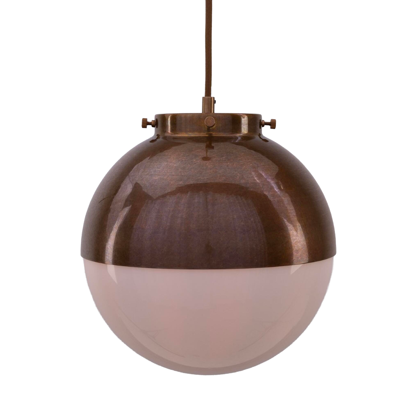 FLORENCE - Brass and Glass Globe Pendant Light