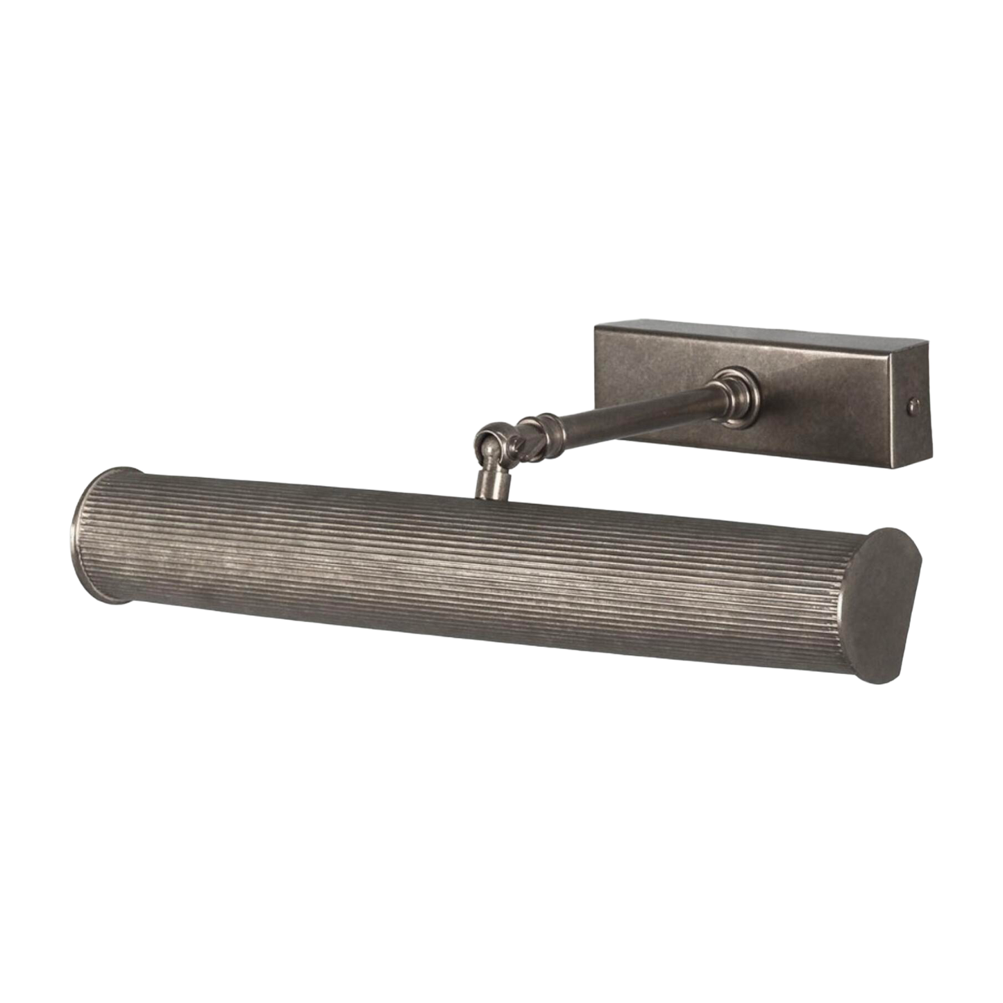 CAMBRIDGE -  Adjustable Reeded Brass Picture Light 35.5cm