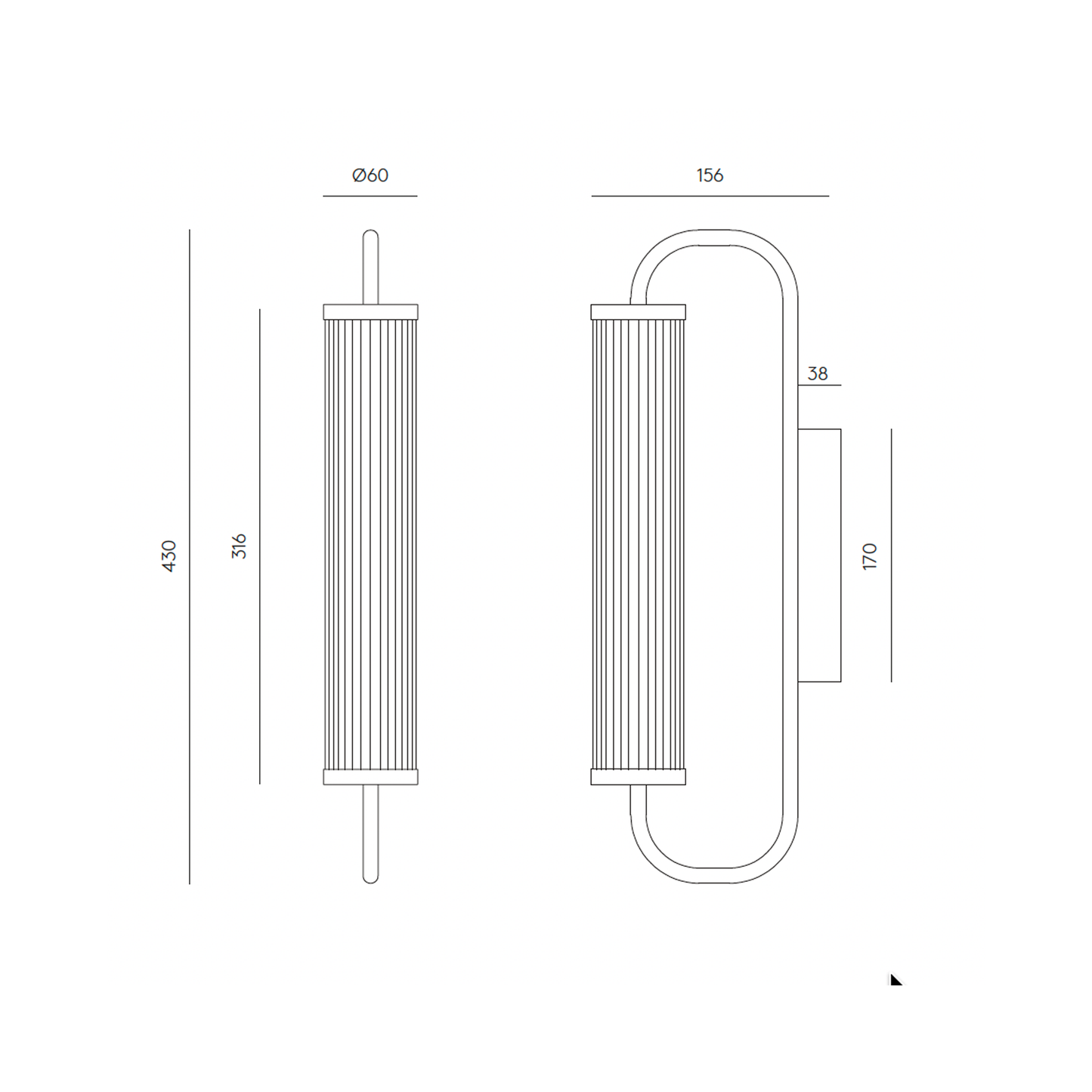ISON - Vägglampa IP44