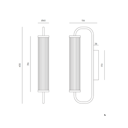 ISON - Vägglampa IP44