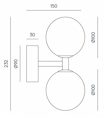 DALT - Vägglampa