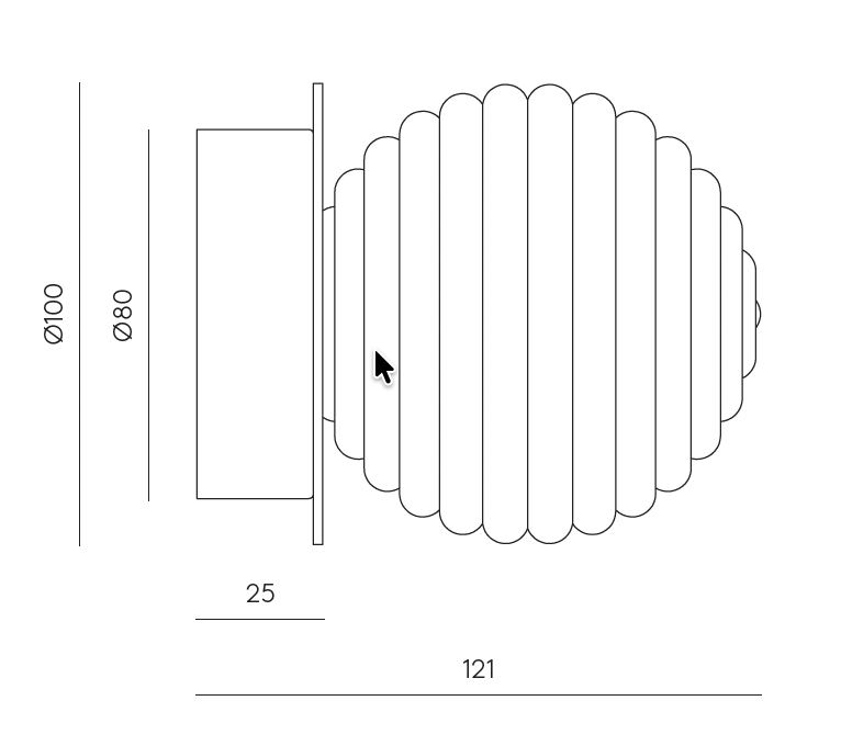 DOUL - Taklampa IP44