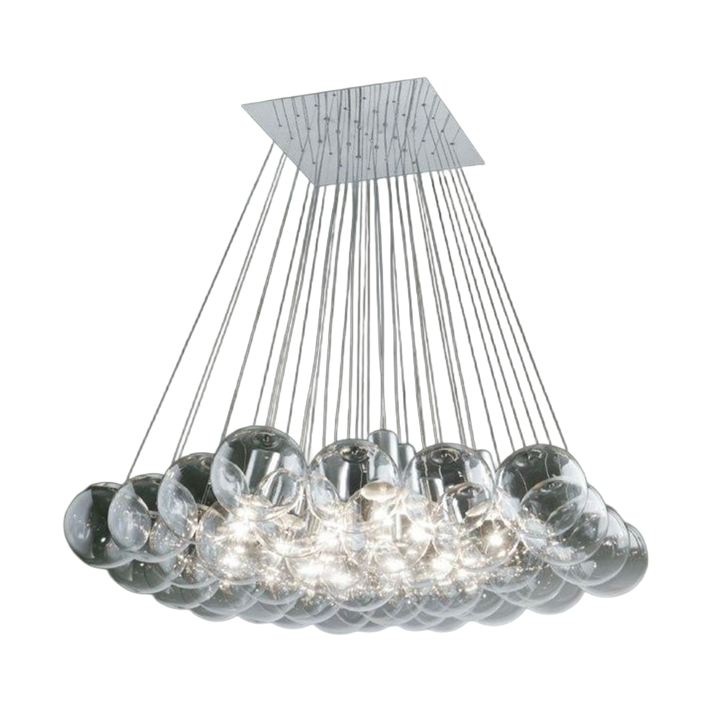 SPHERE - Taklampa 37 LED – Fyrkantig takplatta, 65 höjd.