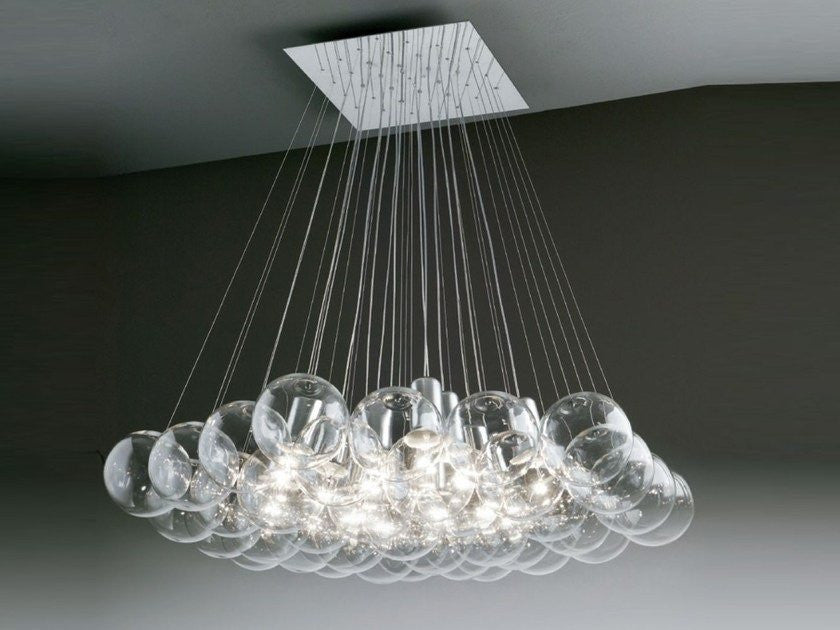 SPHERE - Taklampa 37 LED – Fyrkantig takplatta, 85 höjd.
